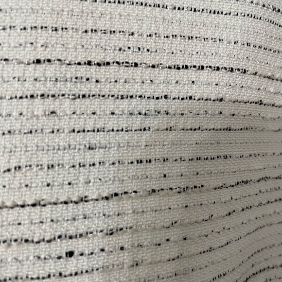 Jones Studio women’s size 1X white black striped textured suit blazer - Picture 4 of 7